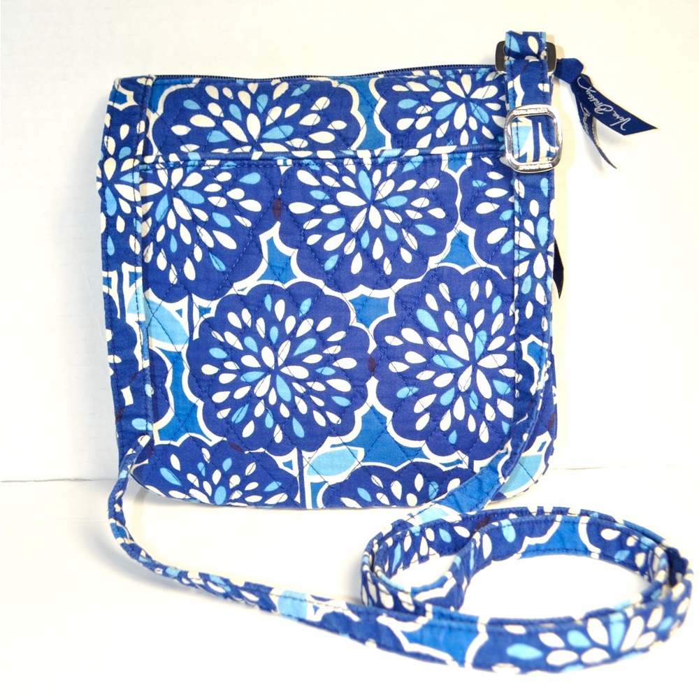 Vera Bradley Hipster Handbag Shoulder/ Crossbody Bag/ Satchel Purse Petal Splash